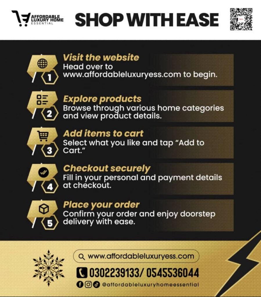 how to order on Affordable Luxury Home Essential 