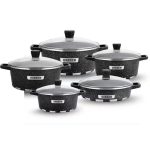 UAKEEN VK-45 Die-Cast Granite Cookware Set (5-Piece)