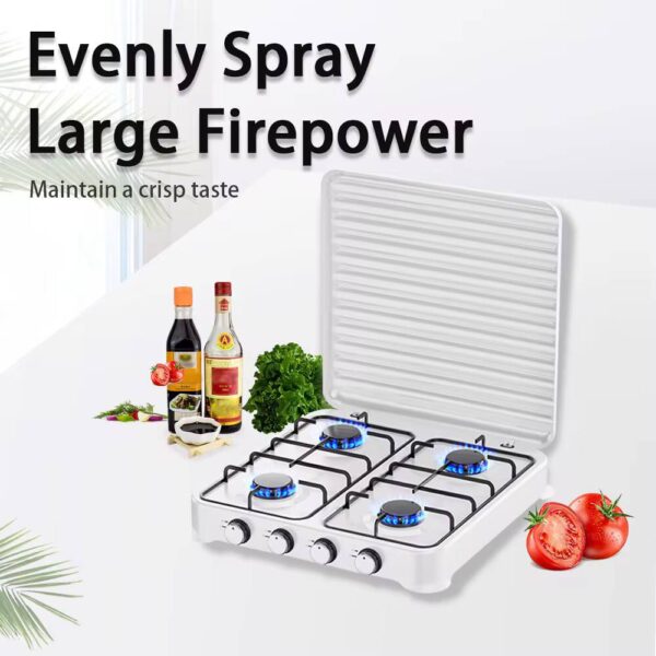 Precise 4-Burner Gas Hob - Control & Power