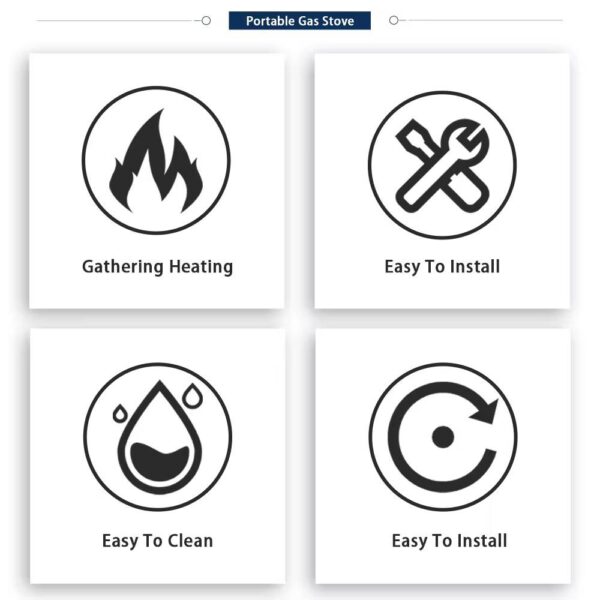 Precise 4-Burner Gas Hob - Control & Power