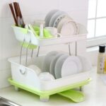 2 layer plastic dish rack