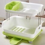 2 layer plastic dish rack