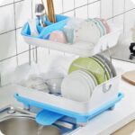 2 layer plastic dish rack