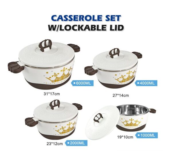 Hujiaqi 4 pcs food warmer