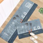 2 pcs Kitchen floor mat