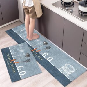 2 pcs Kitchen floor mat