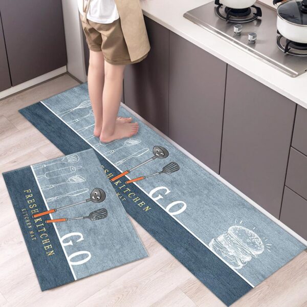 2 pcs Kitchen floor mat