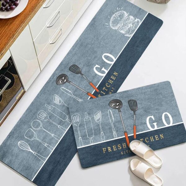 2 pcs Kitchen floor mat