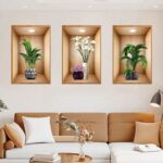 3pcs 3D wall sticker