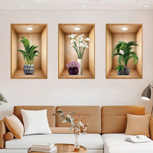 3pcs 3D wall sticker