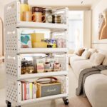5 tier plastic trolley