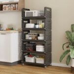 5 tier plastic trolley