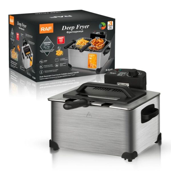 5 Raf double deep fryer