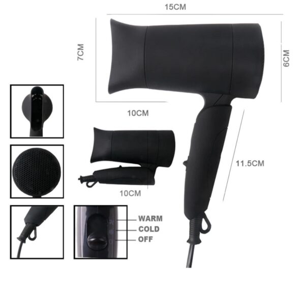 Sokany foldable hair dryer