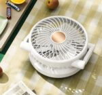 Portable folding fan
