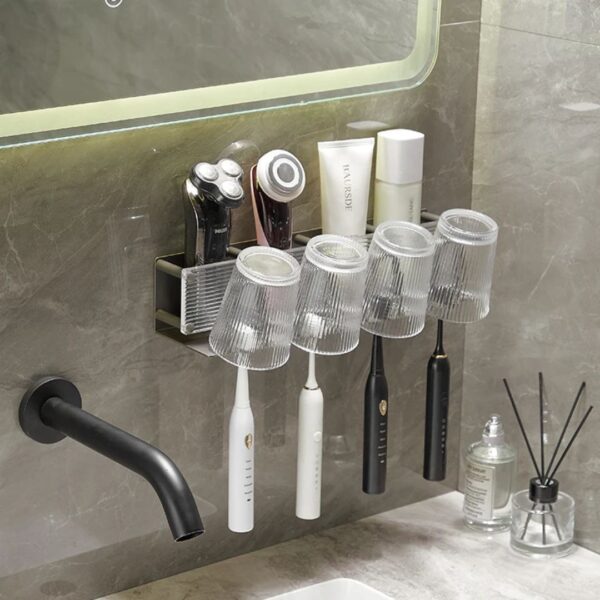 Acrylic toothbrush holder