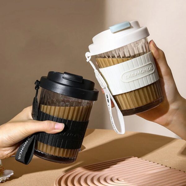 360ml Diamond glass cup.