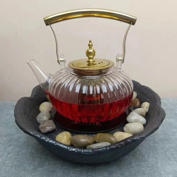 fire safe Glass kettle