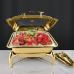 6 liters gold chaffing dish