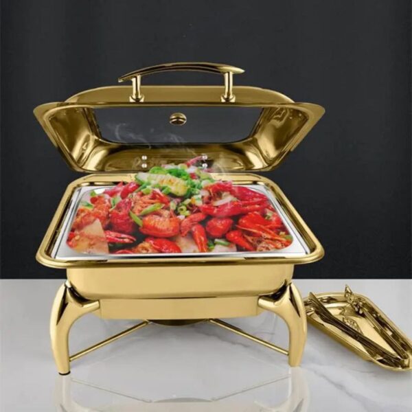6 liters gold chaffing dish