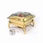 6 liters gold chaffing dish