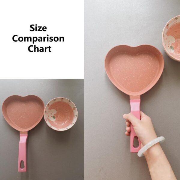 mini heart shaped frying pan