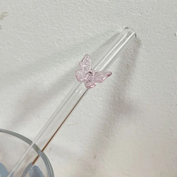 4 pcs glass straw