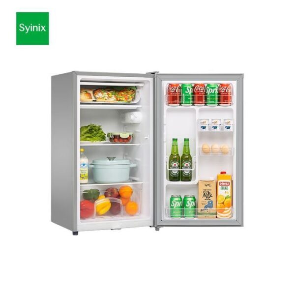 Syinix 93L Refrigerator - Brushed Titanium Grey with Deep Freezing