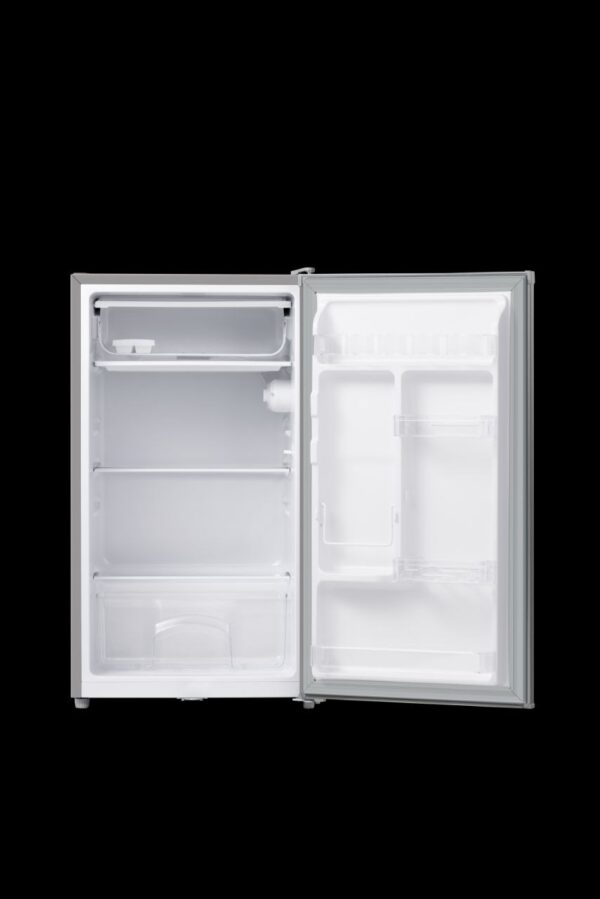 Syinix 93L Refrigerator - Brushed Titanium Grey with Deep Freezing