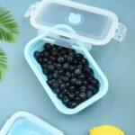 4 Set Collapsible Silicone Food Storage Containers with Lids