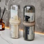 Portable Transparent Toothbrush & Toothpaste Holder ( Travel storage kit)