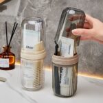 Portable Transparent Toothbrush & Toothpaste Holder ( Travel storage kit)
