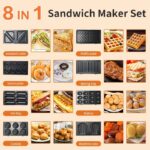 Sokany SK-B140 8-in-1 Sandwich Maker Set