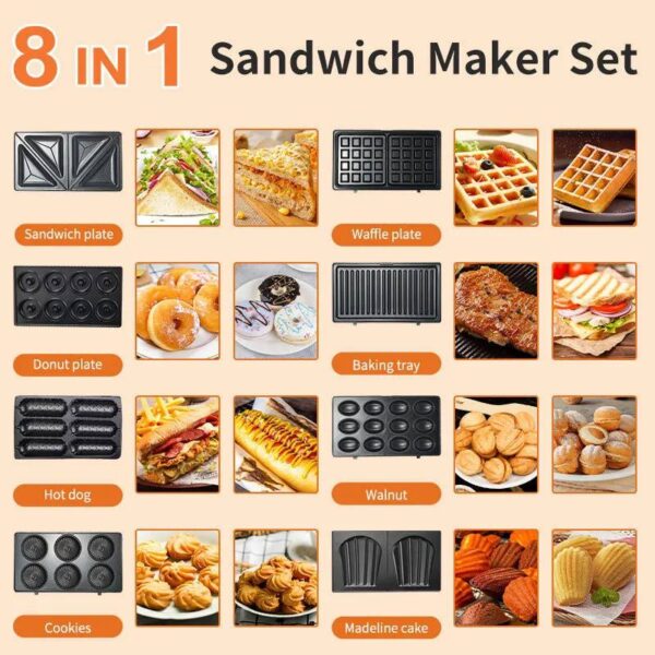 Sokany SK-B140 8-in-1 Sandwich Maker Set
