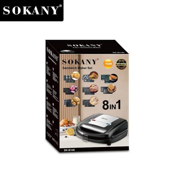 Sokany SK-B140 8-in-1 Sandwich Maker Set