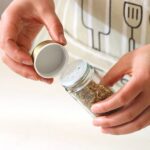 12 pcs Rotating Spice Rack with LED Light & Mirror Top