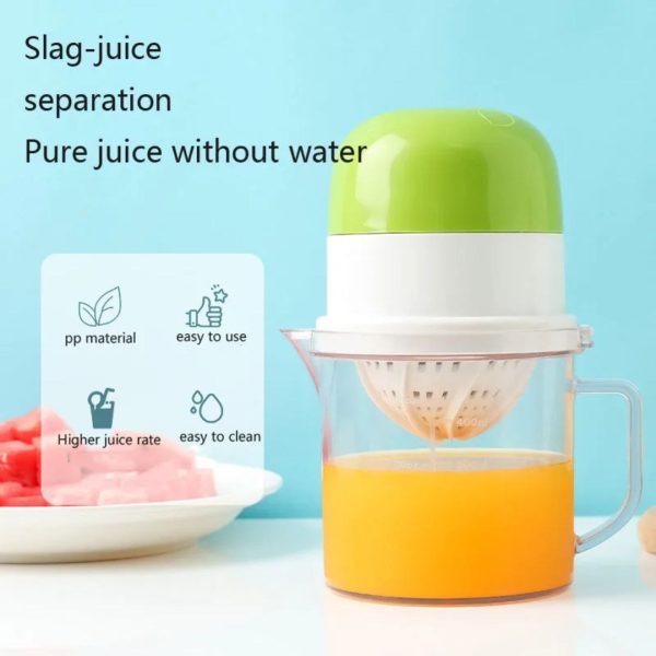 Manual Citrus Juicer and Lemon Squeezer with Built-in Reamer & Measuring Cup