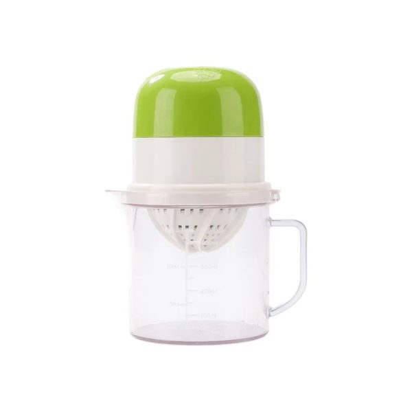 Manual Citrus Juicer and Lemon Squeezer with Built-in Reamer & Measuring Cup