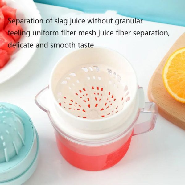 Manual Citrus Juicer and Lemon Squeezer with Built-in Reamer & Measuring Cup