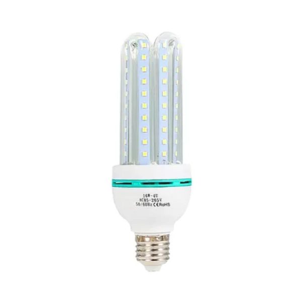 16W-4U LED Corn Light Bulb (AC85-265V) - High Lumen & Energy Saving