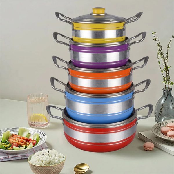 5 set Aluminum cookware