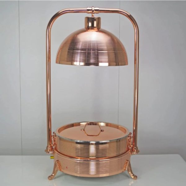 Chafing dish with heat lamp
