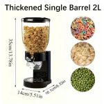Single Dry Food Dispenser for Cereal with 3.5L Capacity