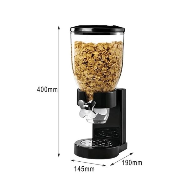 Single Dry Food Dispenser for Cereal with 3.5L Capacity