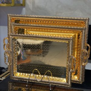 ST007 Decorative Golden Serving Trays