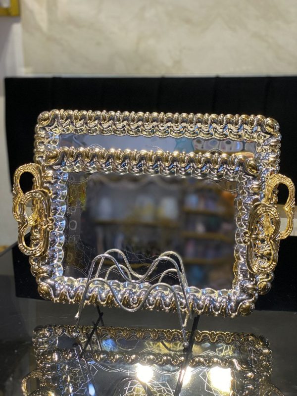 2 Sets Luxurious Ornate Serving Trays ST006