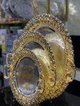 3pcs Luxurious Decorative Serving Trays – Gold & Silver Baroque Design