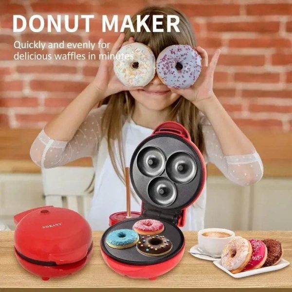 3‑Hole Mini Donut Maker