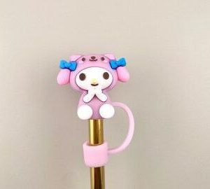 Flower-Design Silicone Straw Covers