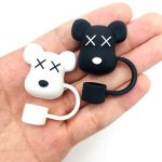 Flower-Design Silicone Straw Covers